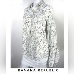Banana Republic Shirt Polka Dots Size S